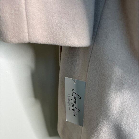 Larry Levine Women's Beige Double-Breasted Turtleneck Coat Sz 12 - New - Picture 4 of 7